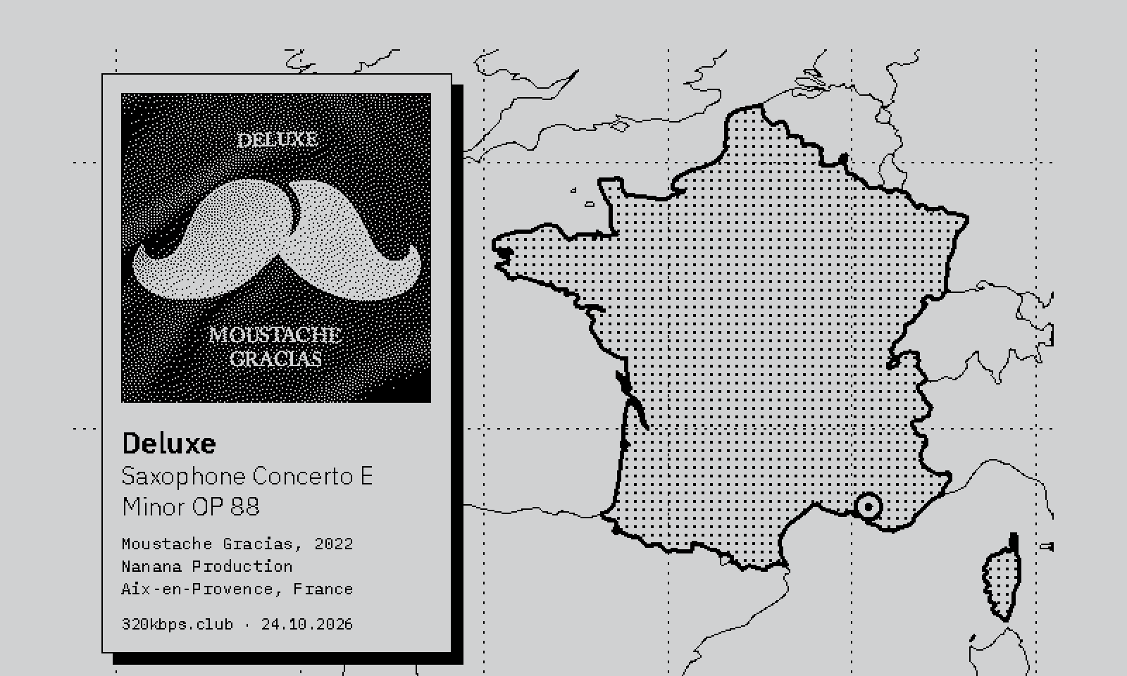 Deluxe — Saxophone Concerto E Minor OP 88, black and white